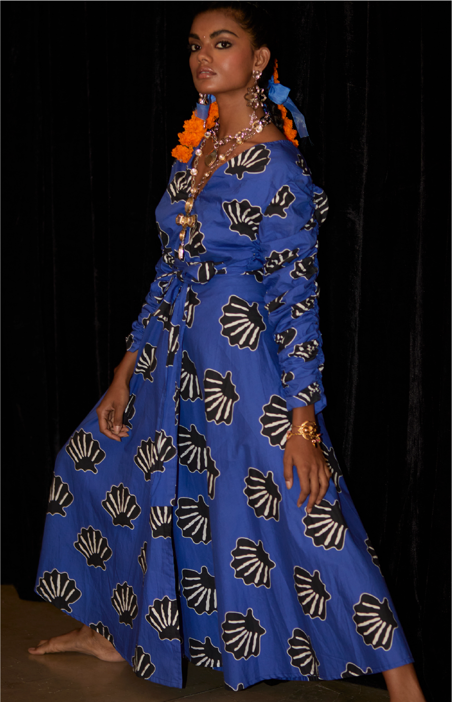 Wrap Around Skirt - Blue Shell
